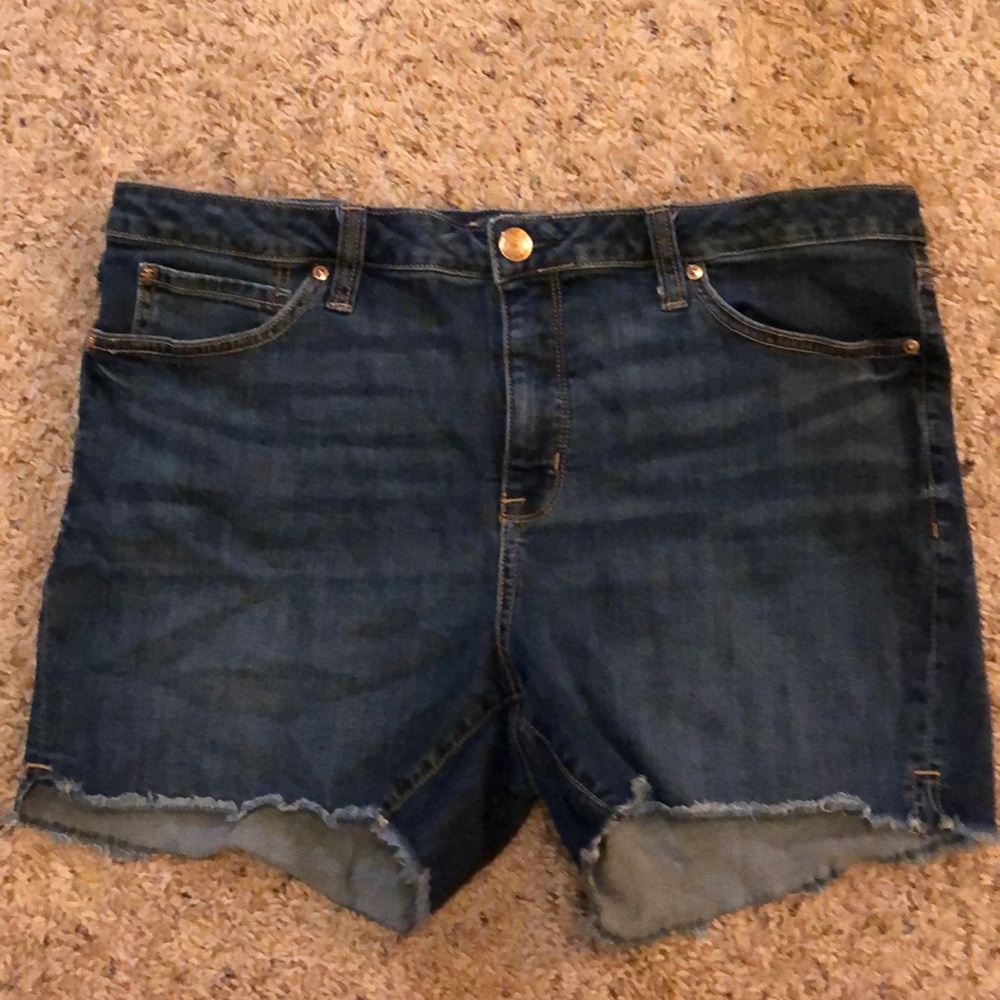 Denim cut off shorts. Stretchy, and so comfortable!
